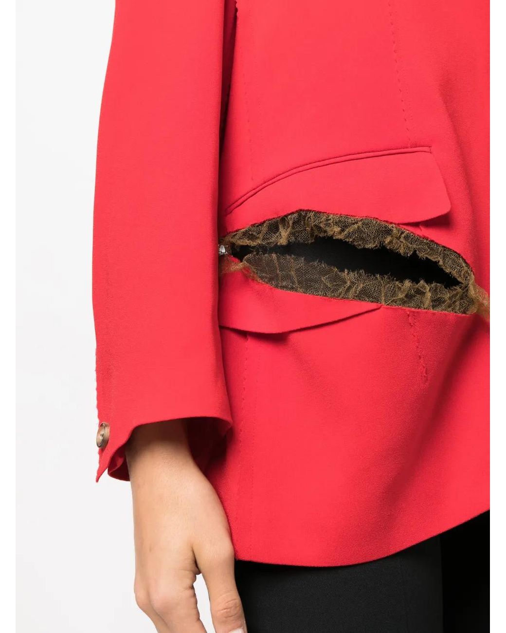 Undercover Gerafelde Blazer in het Red