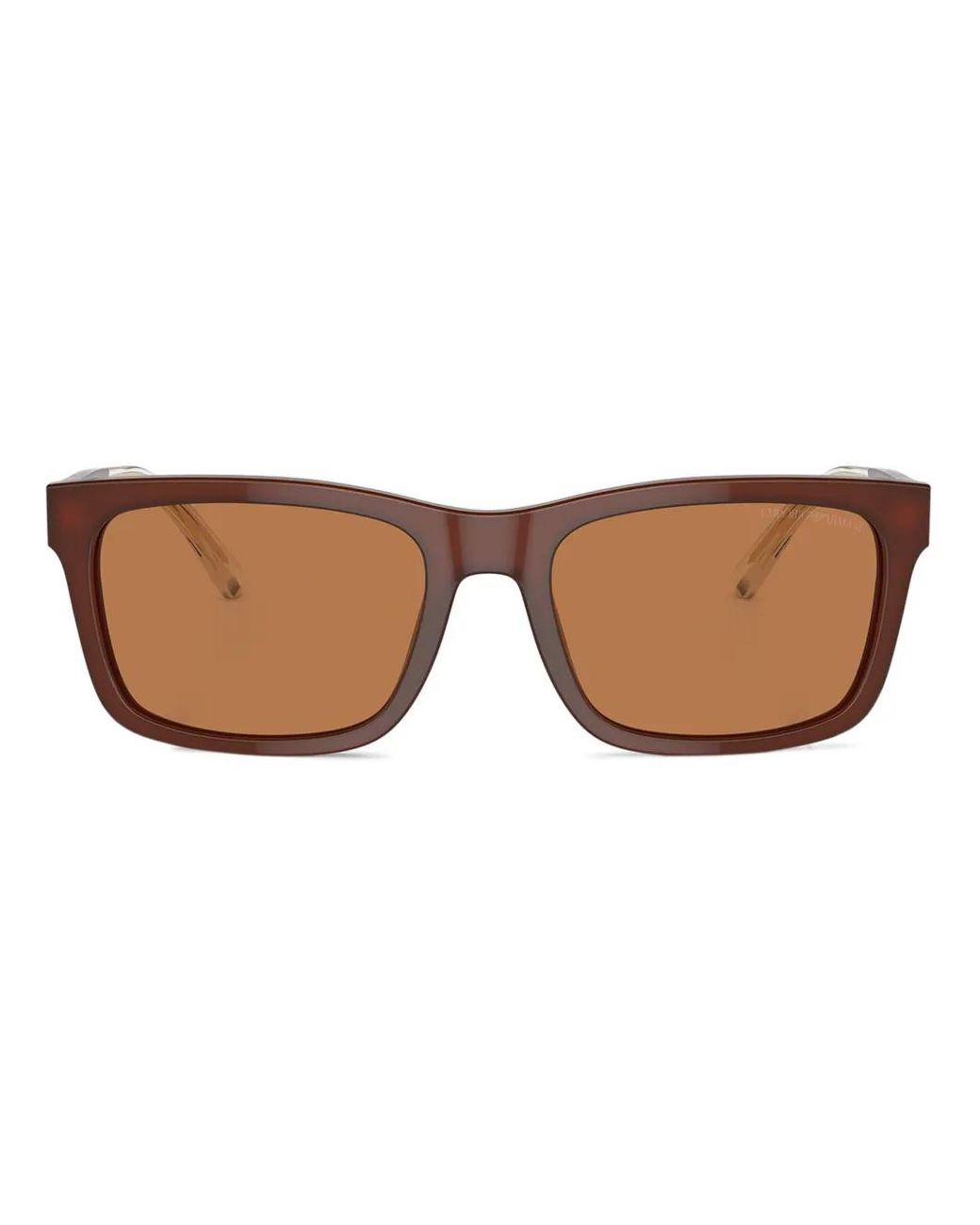 Emporio Armani Brown Square-Frame Sunglasses for men