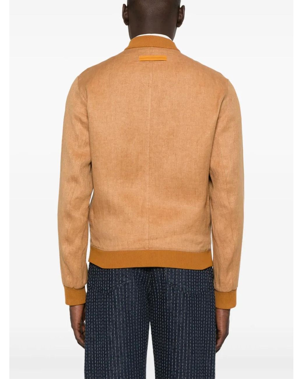 Zegna Natural Twill Bomber for men