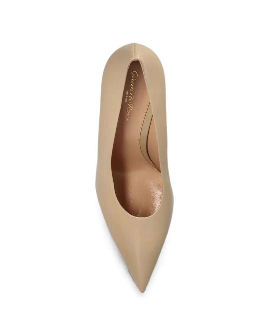Gianvito Rossi White Robbie Pointed-Toe Pumps