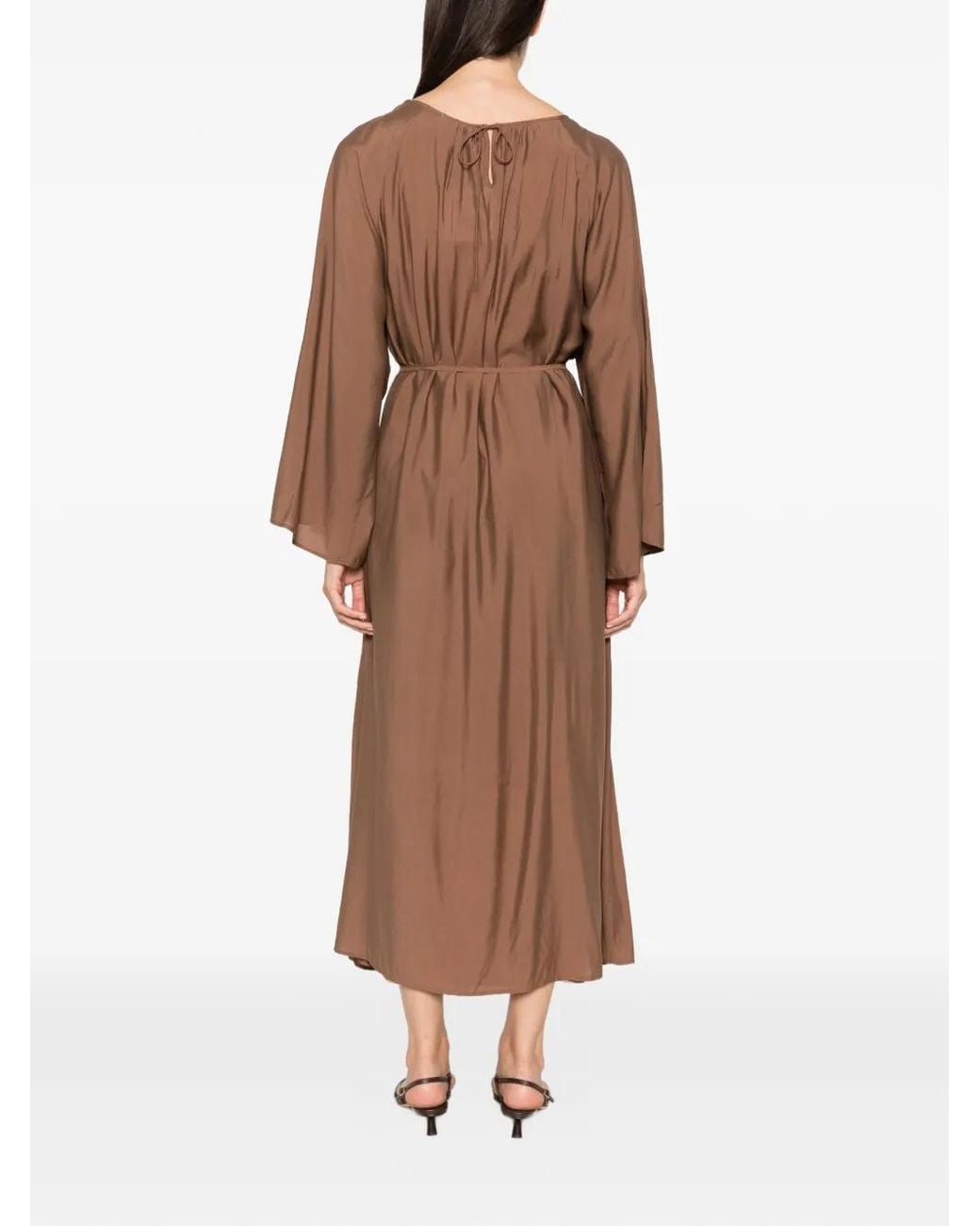Viktoria Chan Brown Allie Oversized Maxi Dress