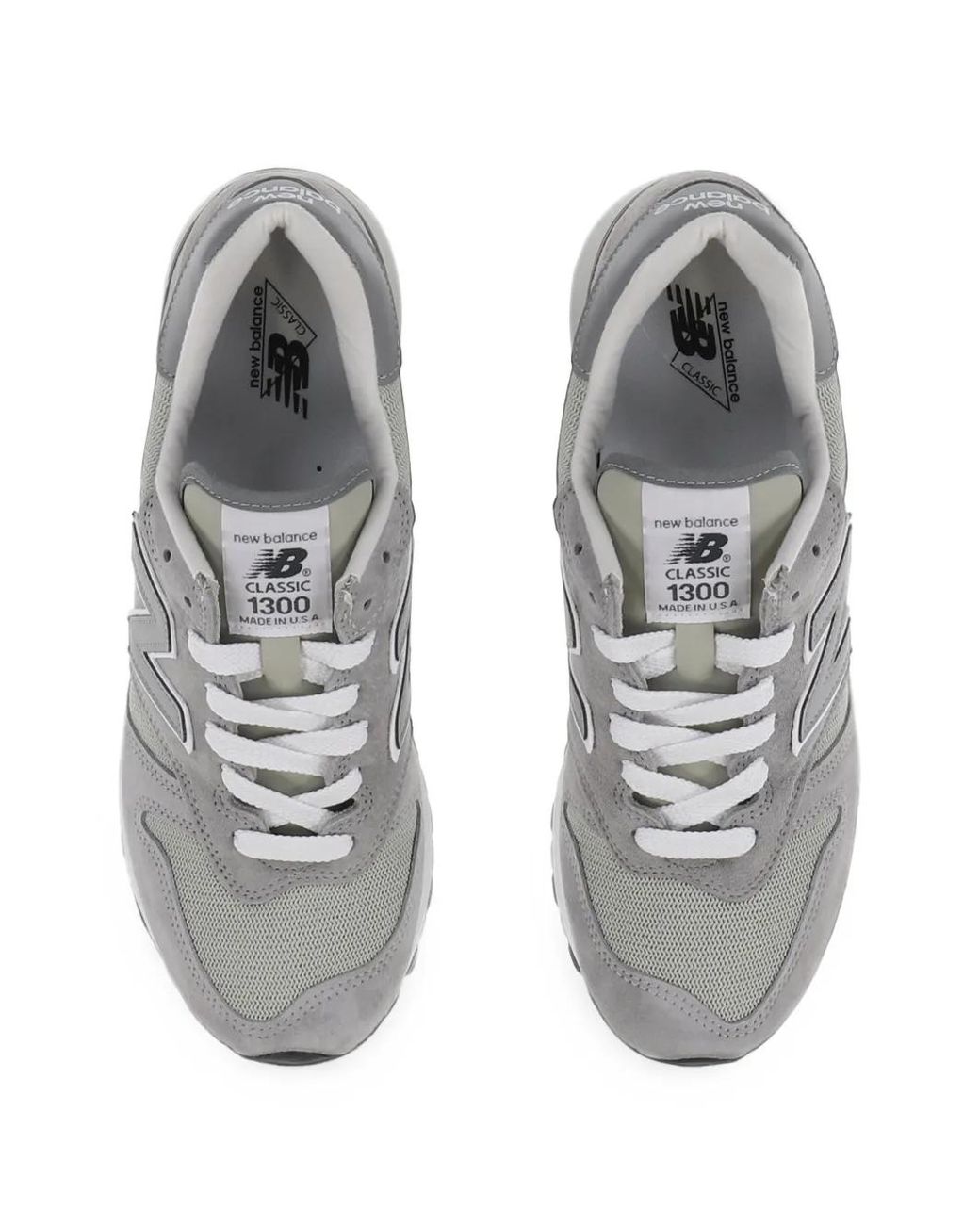 New Balance White 1300 Sneakers