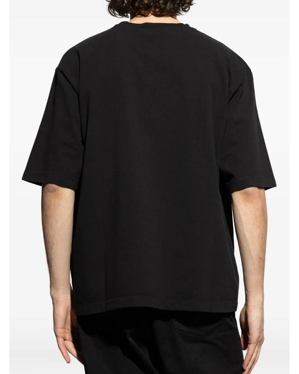 DSquared² Black T-Shirt With Print for men