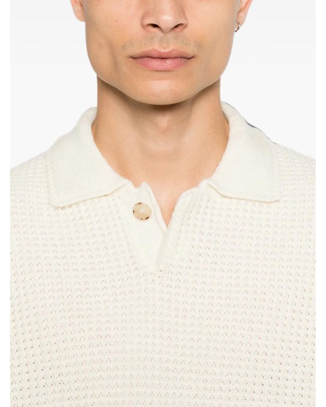 Commas Pullover Mit Waffelstrick-Muster in White für Herren