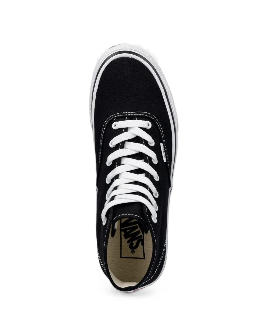 Vans White High-Top Lace-Up Sneakers