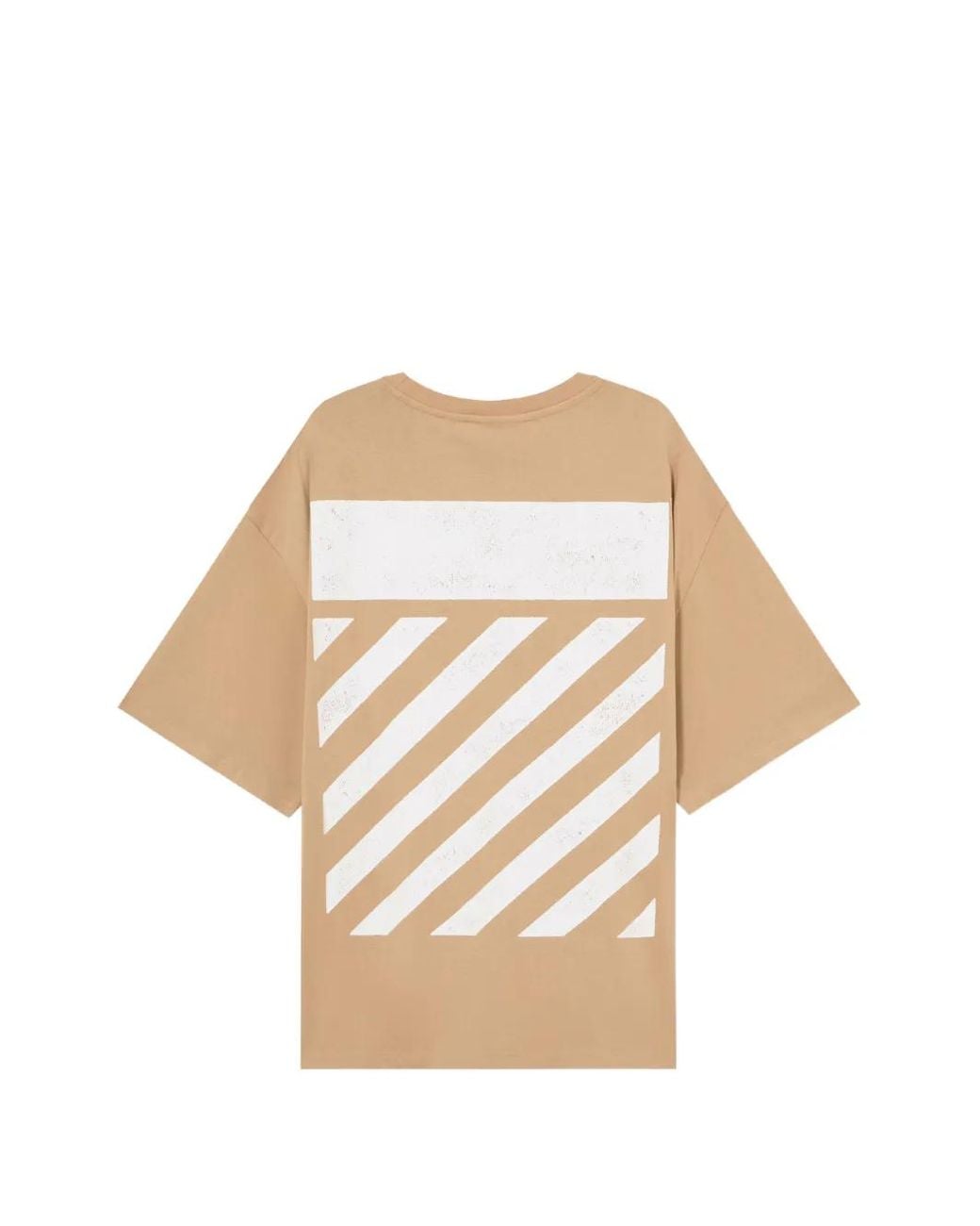 LAB C.O. OFF WHITE Natural Ab Diagonal Oversized T-Shirt for men