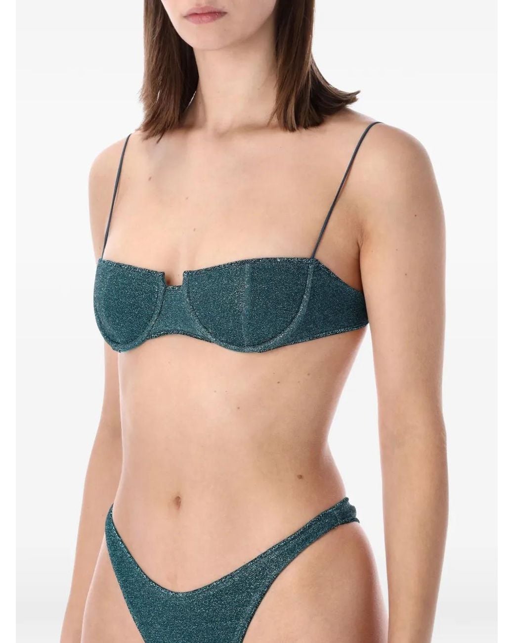 Oseree Blue Lumiere Balconette Bandeau