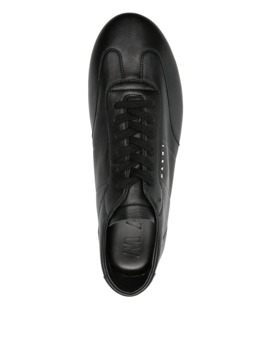 Marni Black Leather Sneakers for men