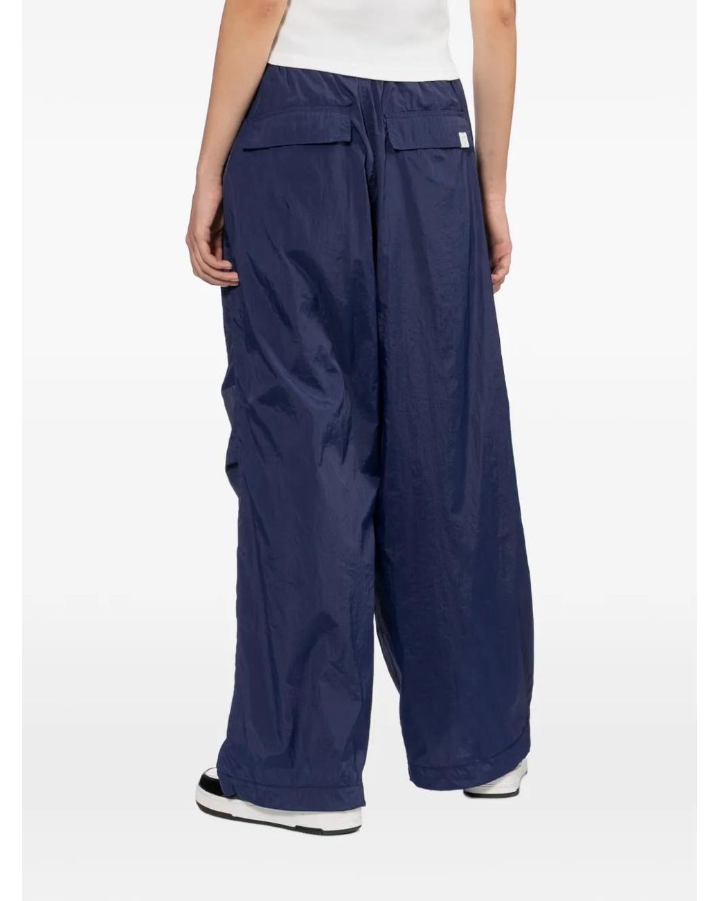 AAPE BY A BATHING AP Blue Elasticated-Waist Track Pants