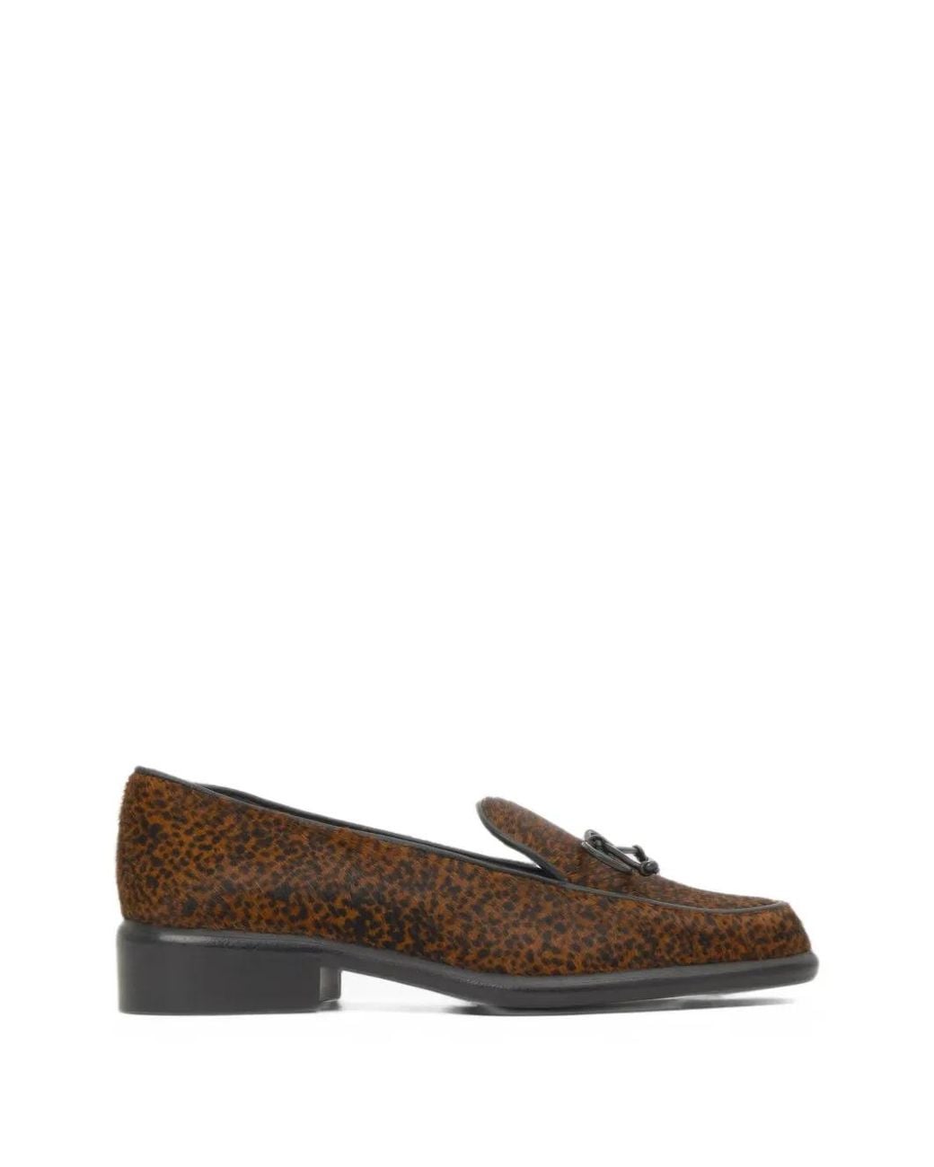 Castaner Brown Elisa Animal-Print Loafers