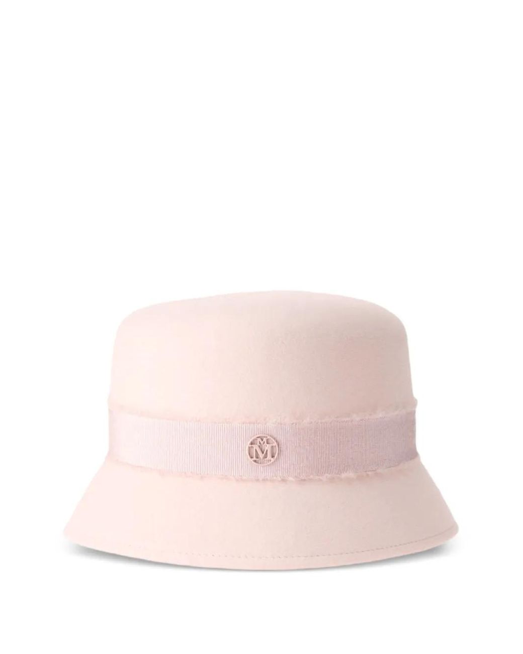 Maison Michel Pink Logo-Plaque Hat