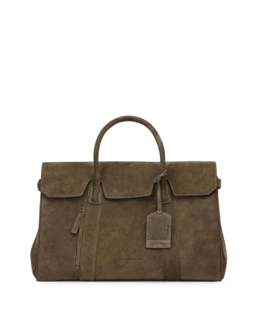 Officine Creative Brown Sac À Main Boston 001 En Daim for men