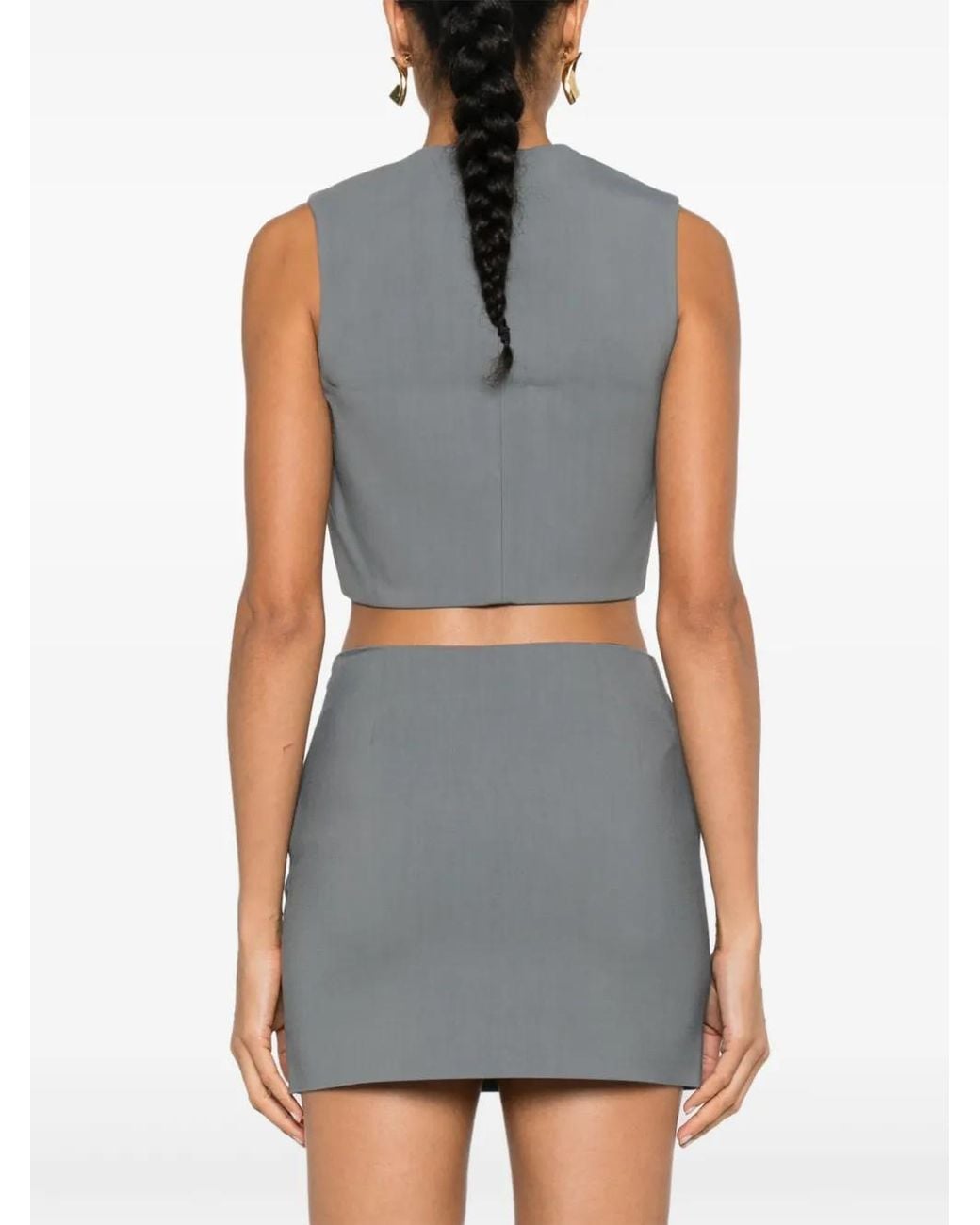 Nanushka Gray Suree Vest