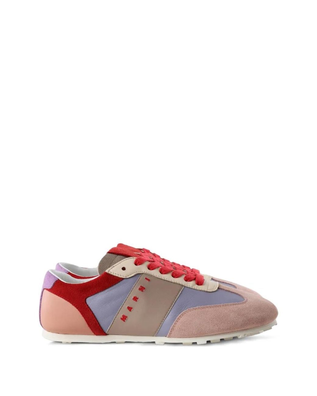 Marni Pink Baskets À Logo Imprimé