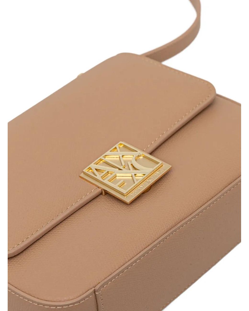 ARMANI EXCHANGE Brown Logo-Embellished Cross-Body Bag