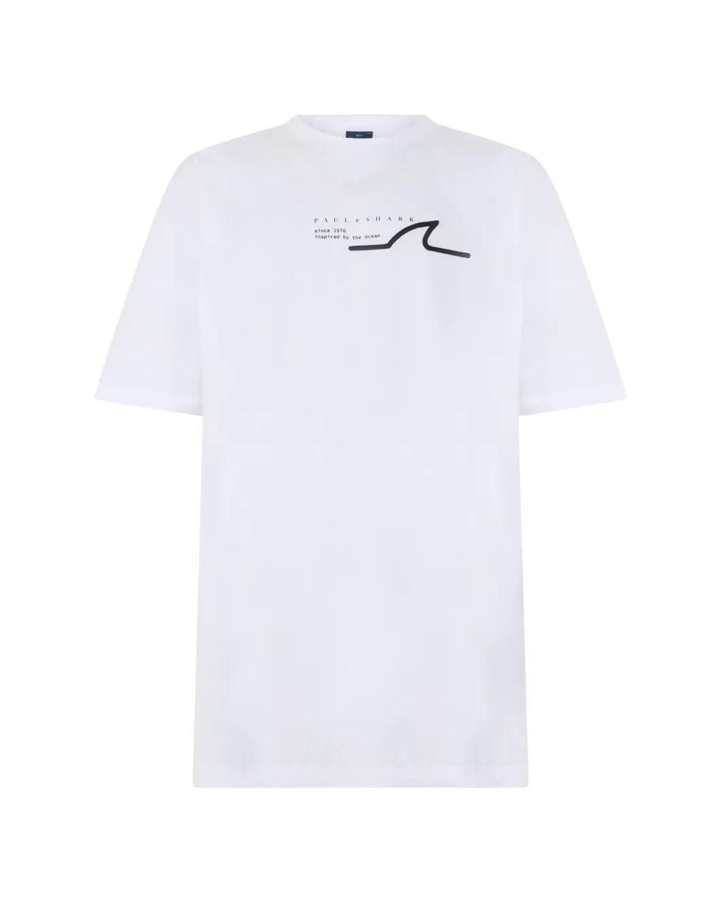 Paul & Shark White T-Shirt À Imprimé Graphique for men