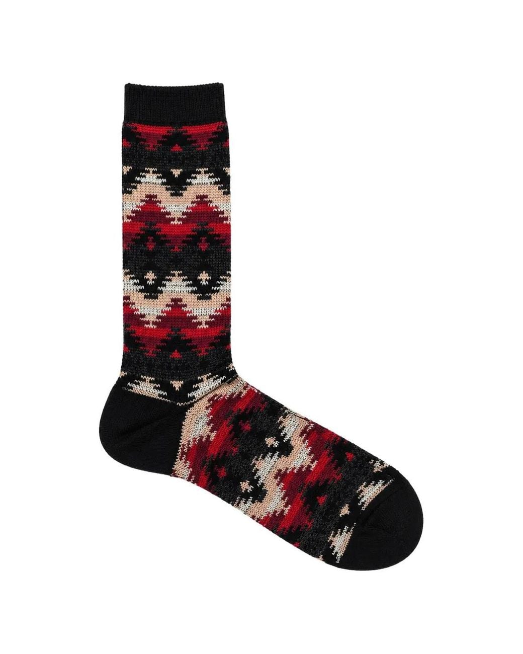 Anonymous Ism Black Wigwam Jq Crew Geometric-Pattern Socks for men