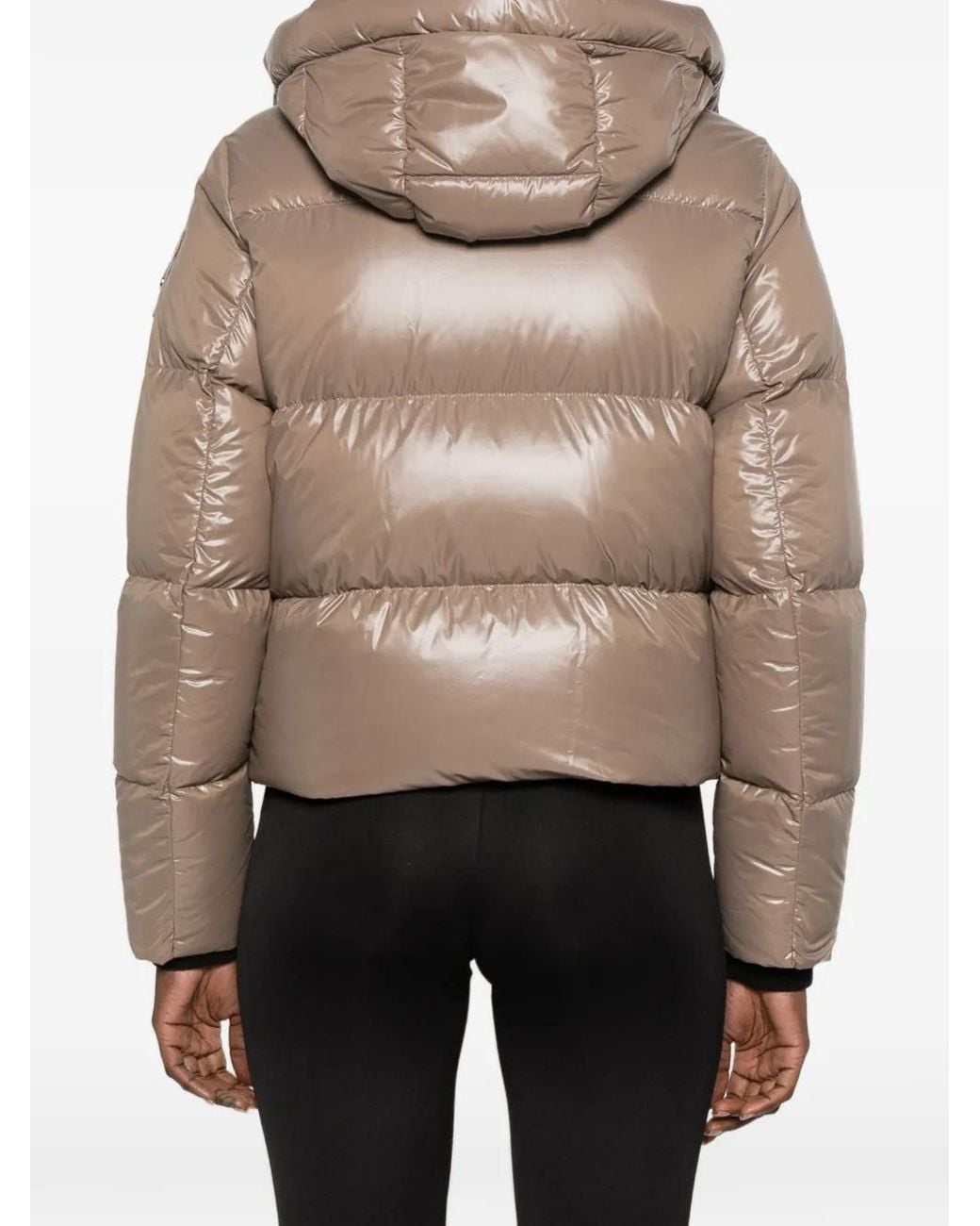 Moose Knuckles Natural Hooded Quilted Jacket
