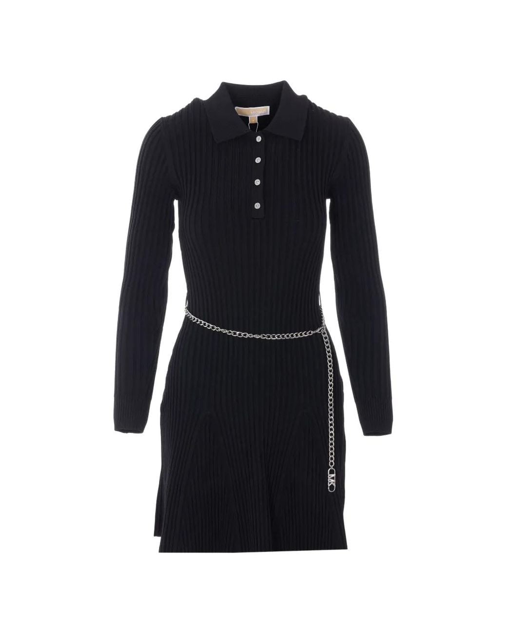 MICHAEL Michael Kors Blue Knitted Chain Dress