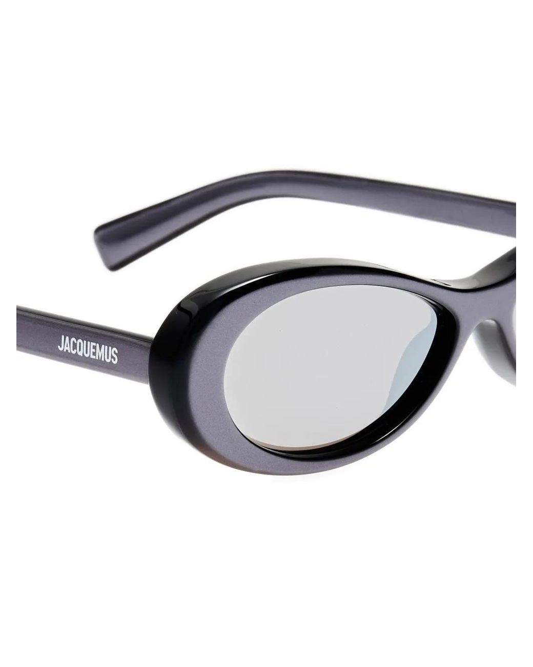 Jacquemus White Nuvola Oval-Frame Sunglasses