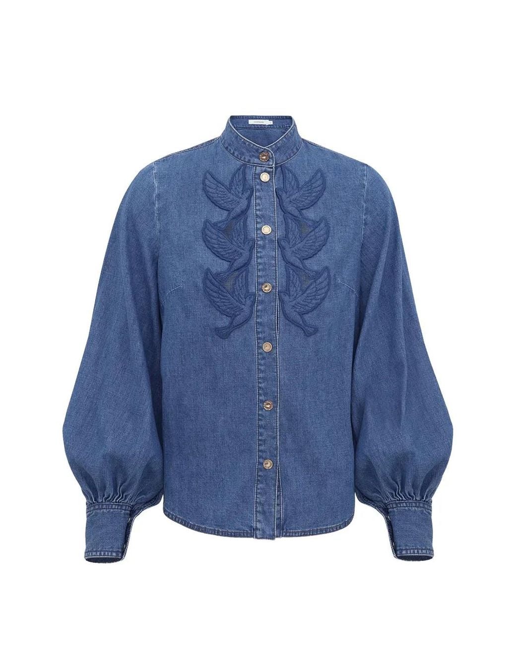 Zimmermann Blue Denim Cotton Shirt