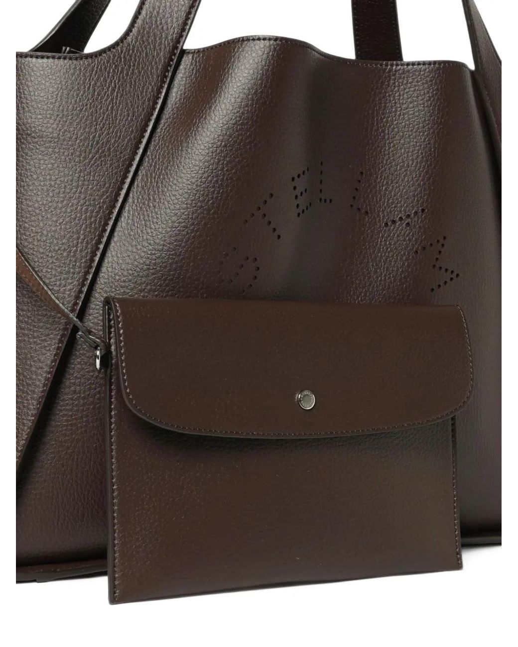 Stella McCartney Brown Logo Tote Bag
