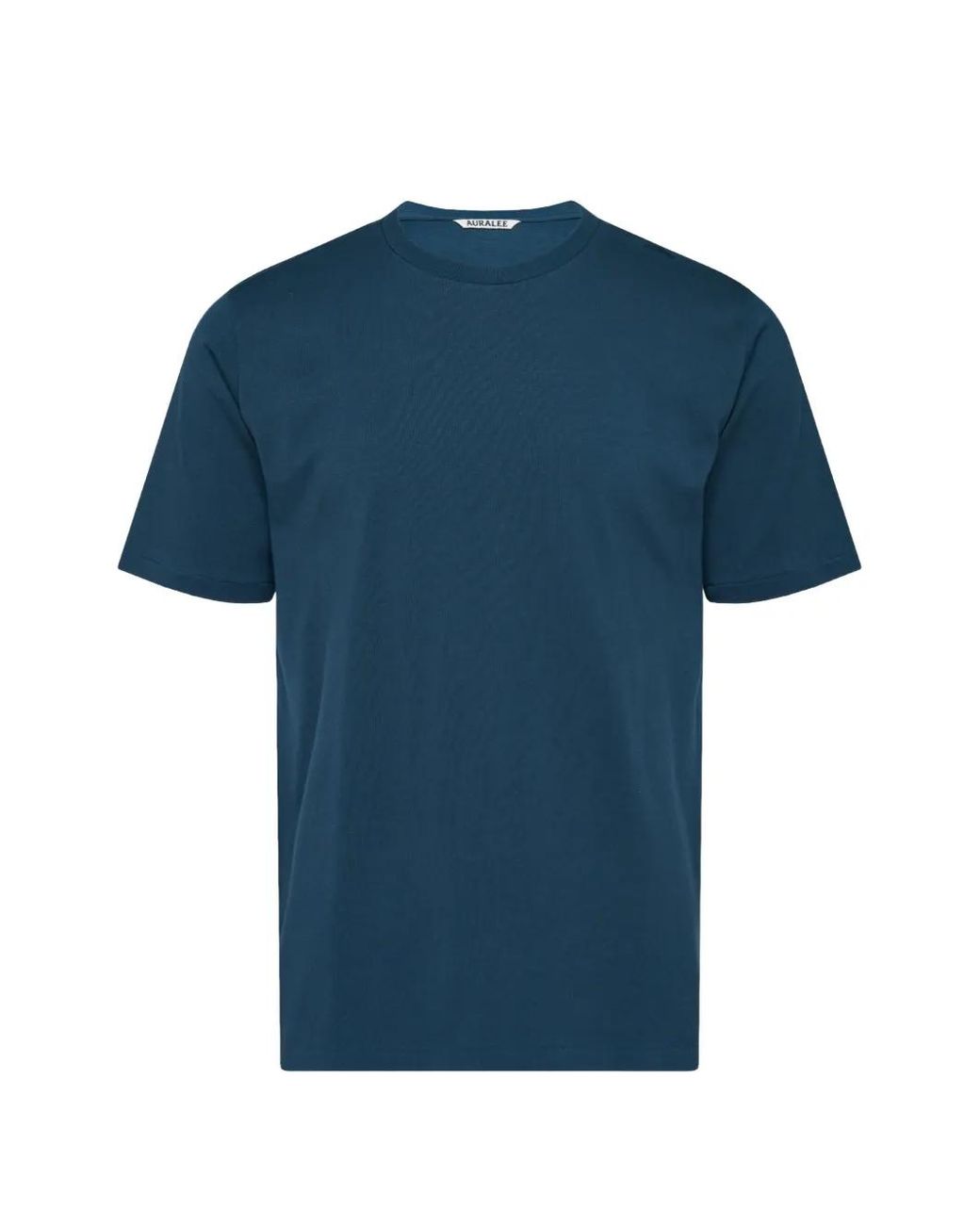Auralee Blue Crew-Neck T-Shirt for men