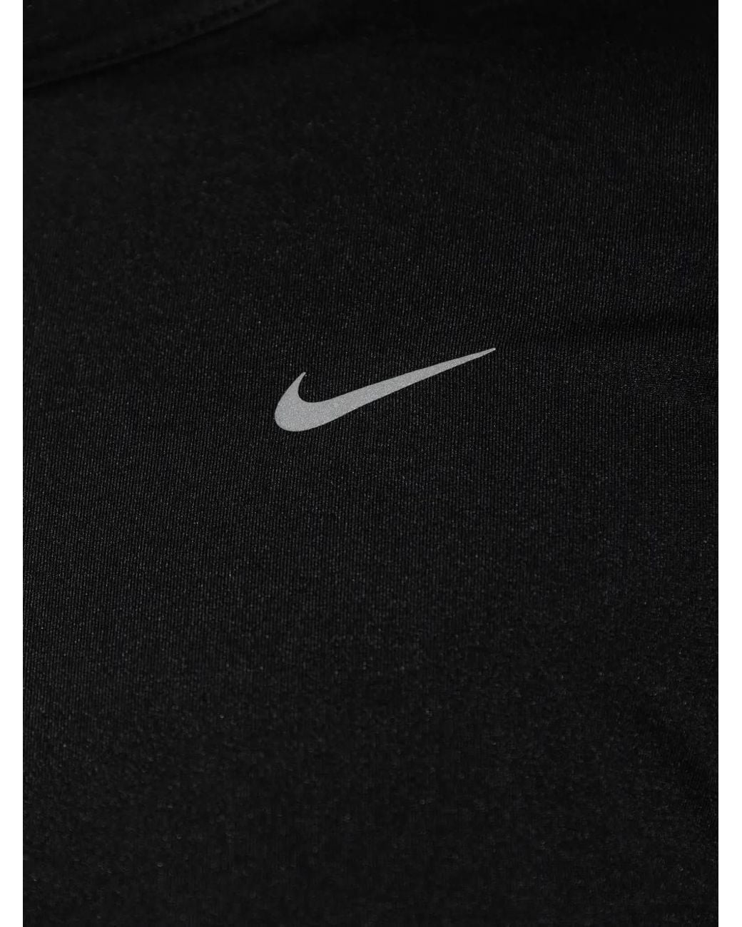 Nike Black Swift Logo-Print Quarter-Zip Sweatshirt