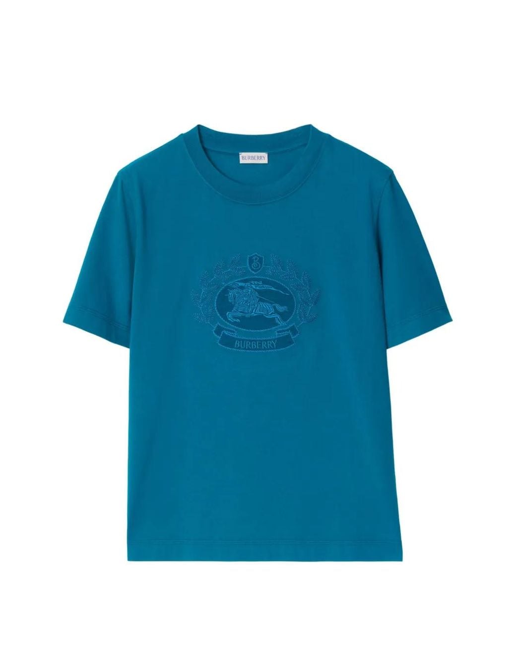 Burberry Blue Logo-Motif T-Shirt