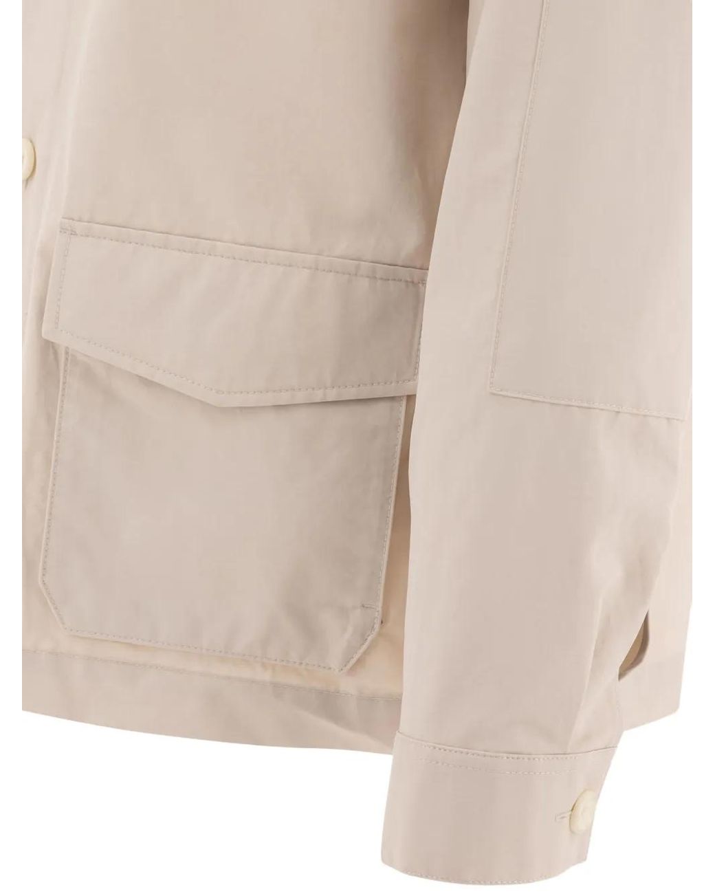 Vince Hemdjacke Mit Aufgesetzten Taschen in Natural für Herren