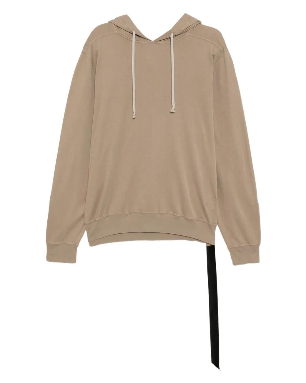 Rick Owens Natural Cotton Hoodie for men