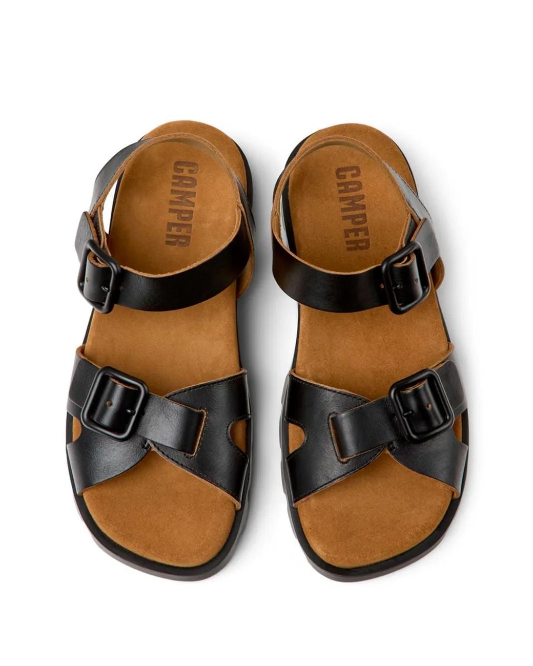 Camper Black Brutus Sandals