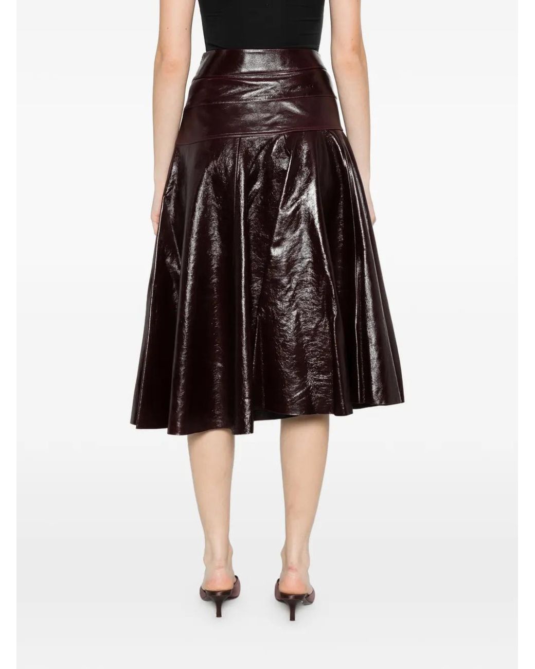 LIBEROWE Brown Carmen Leather Skirt
