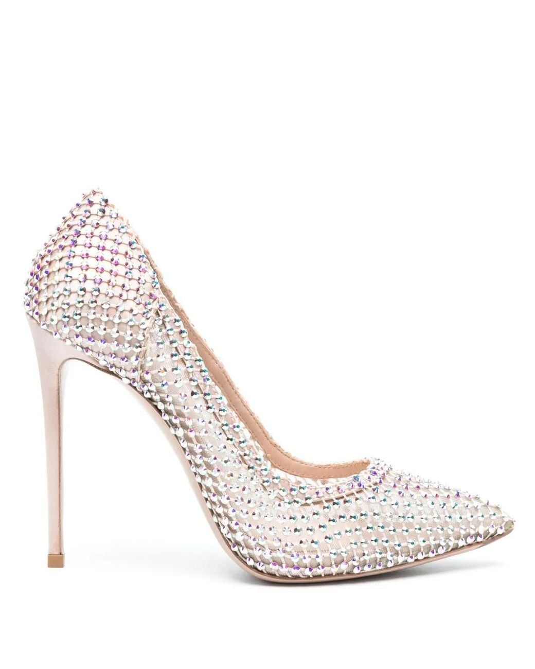 Le Silla Pink Gilda 120Mm Rhinestone-Embellished Pumps