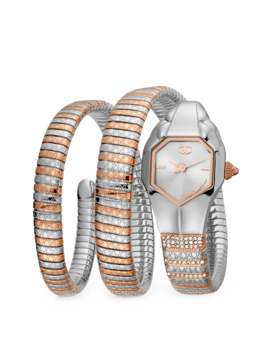 Just Cavalli White Montre Glam Snake 22 Mm