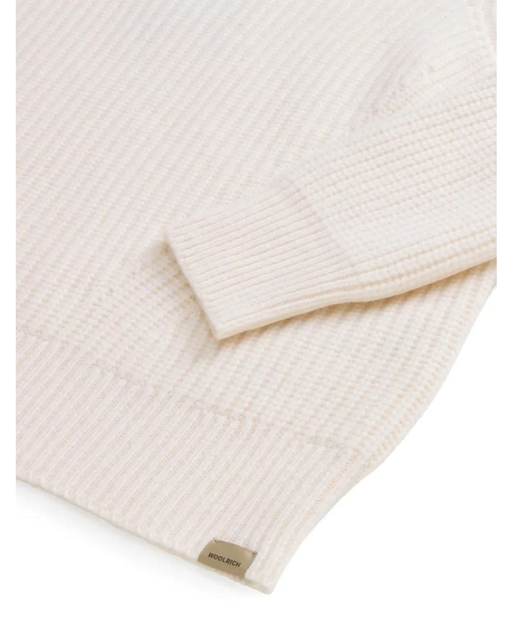 Woolrich White Canberra Sweater
