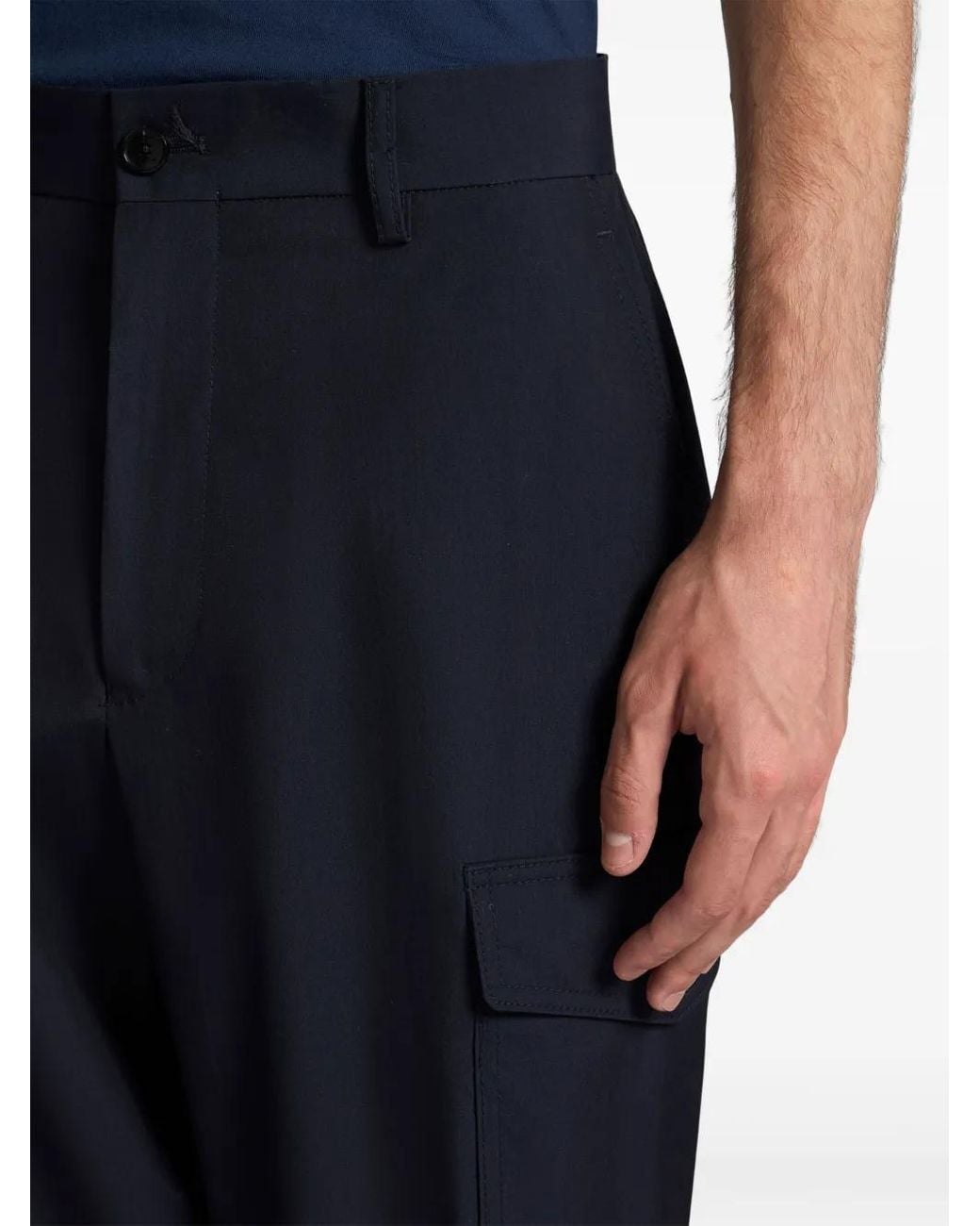 Etro Blue Cargo Trousers for men