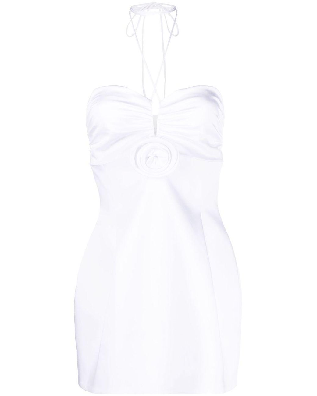 Magda Butrym Balloon Halterneck Dress in White | Lyst