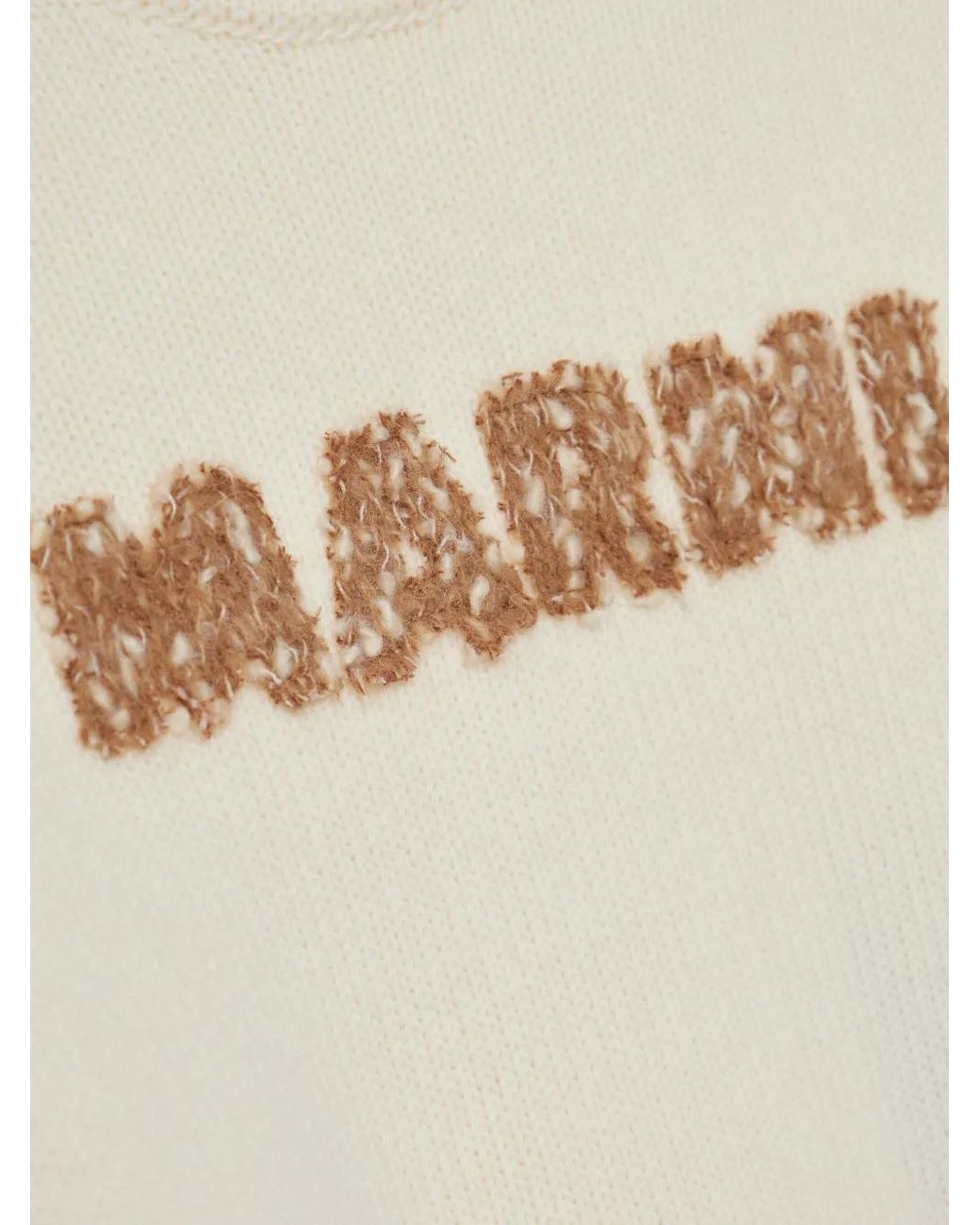 Marni White Laser-Cut Jumper