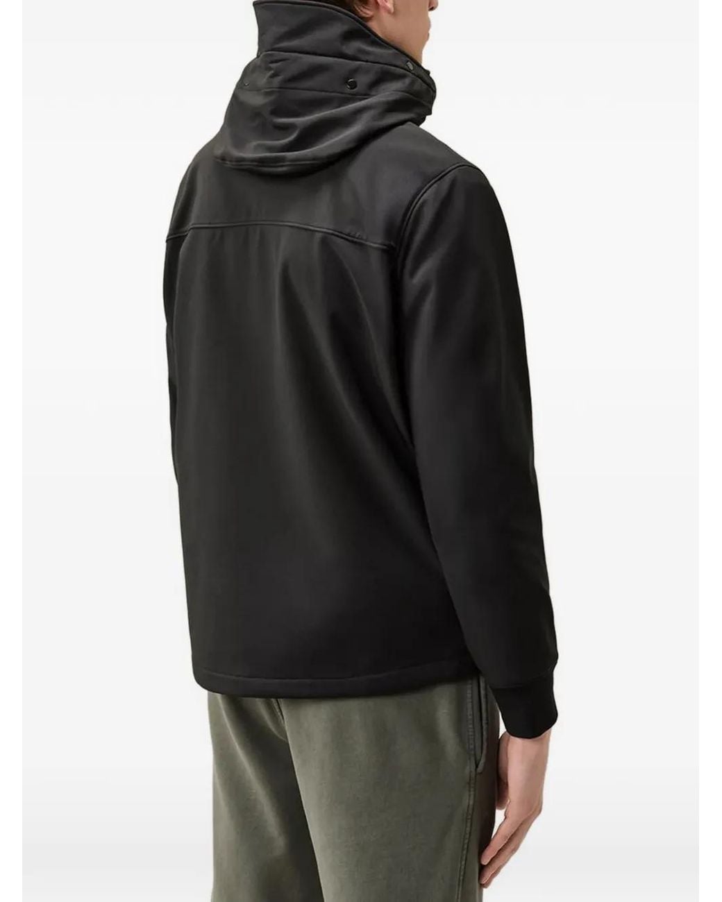 C P Company Black C.P. Shell-R Google Jacket for men