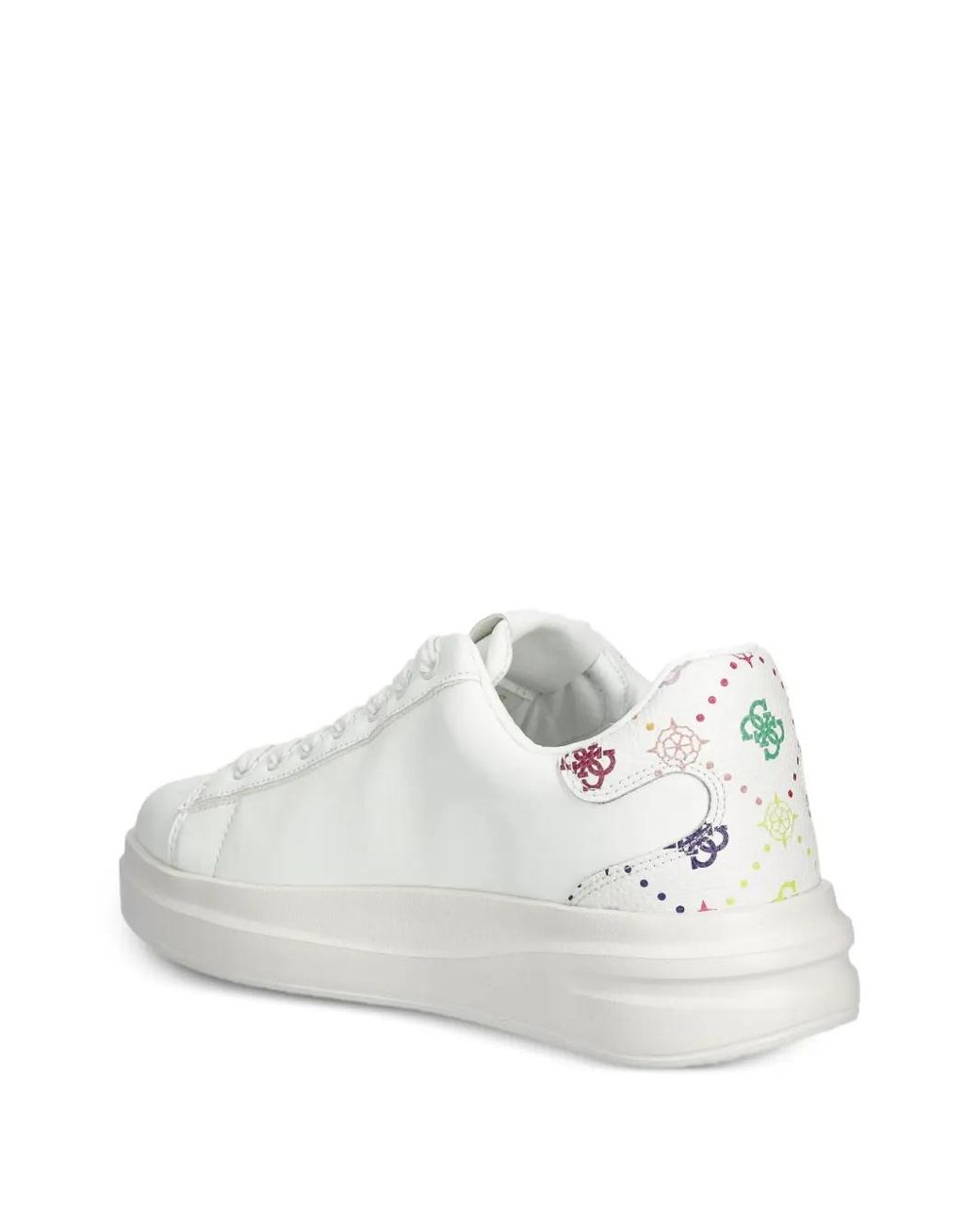Guess White Elbina Logo-Print Sneakers