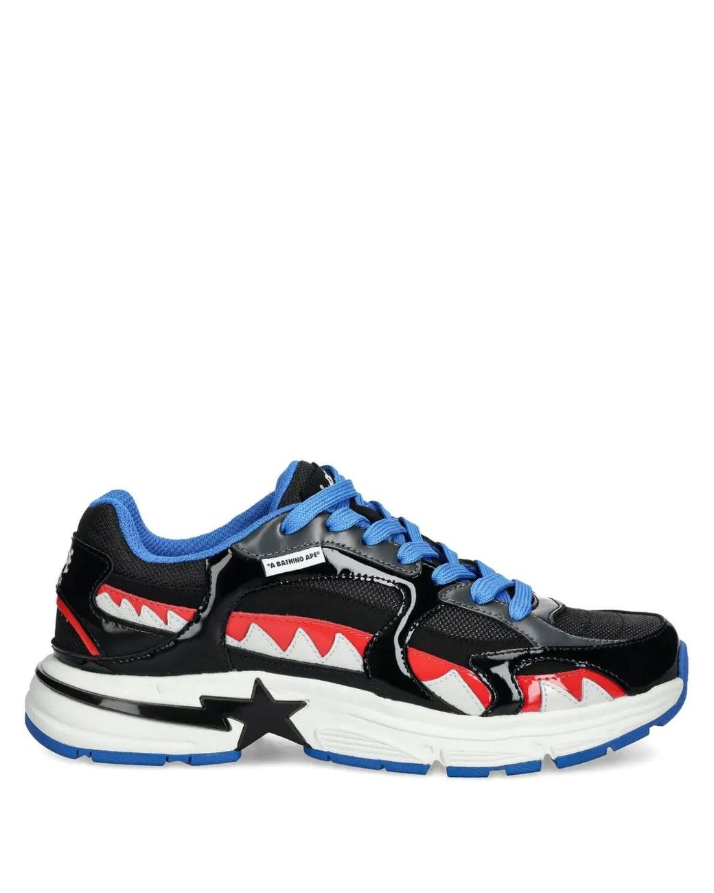 A Bathing Ape Blue Star Shark-Tooth Sneakers for men