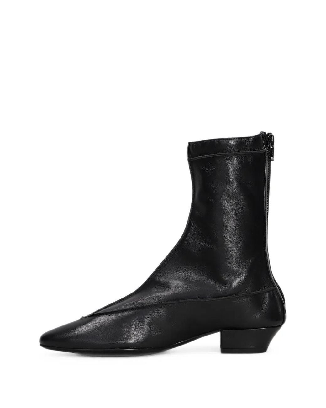 Magda Butrym Black Pointed-Toe Ankle Boots
