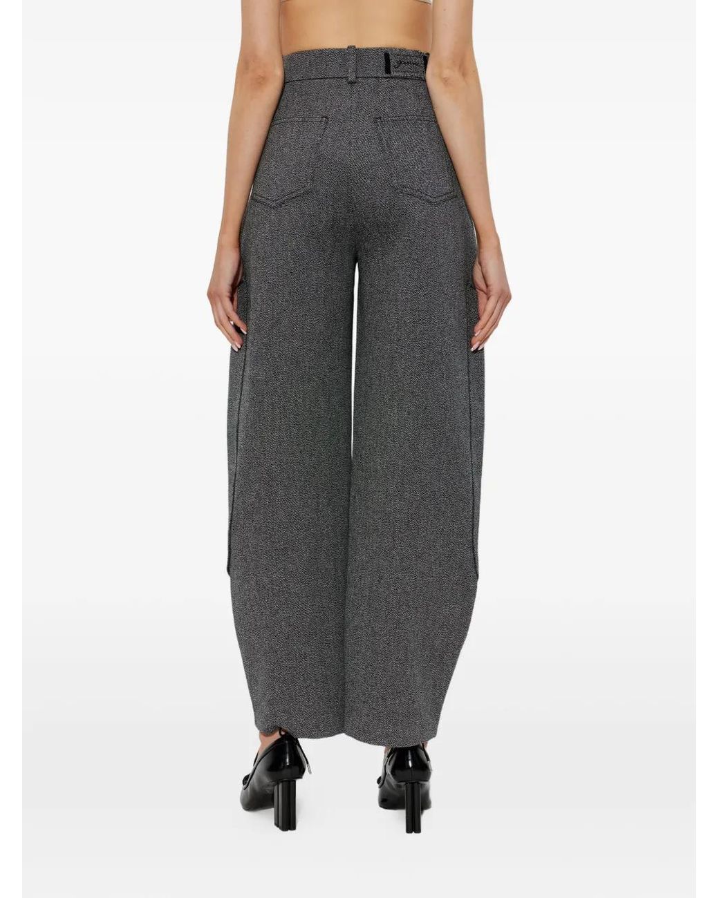 Ganni Gray Pocket Trousers