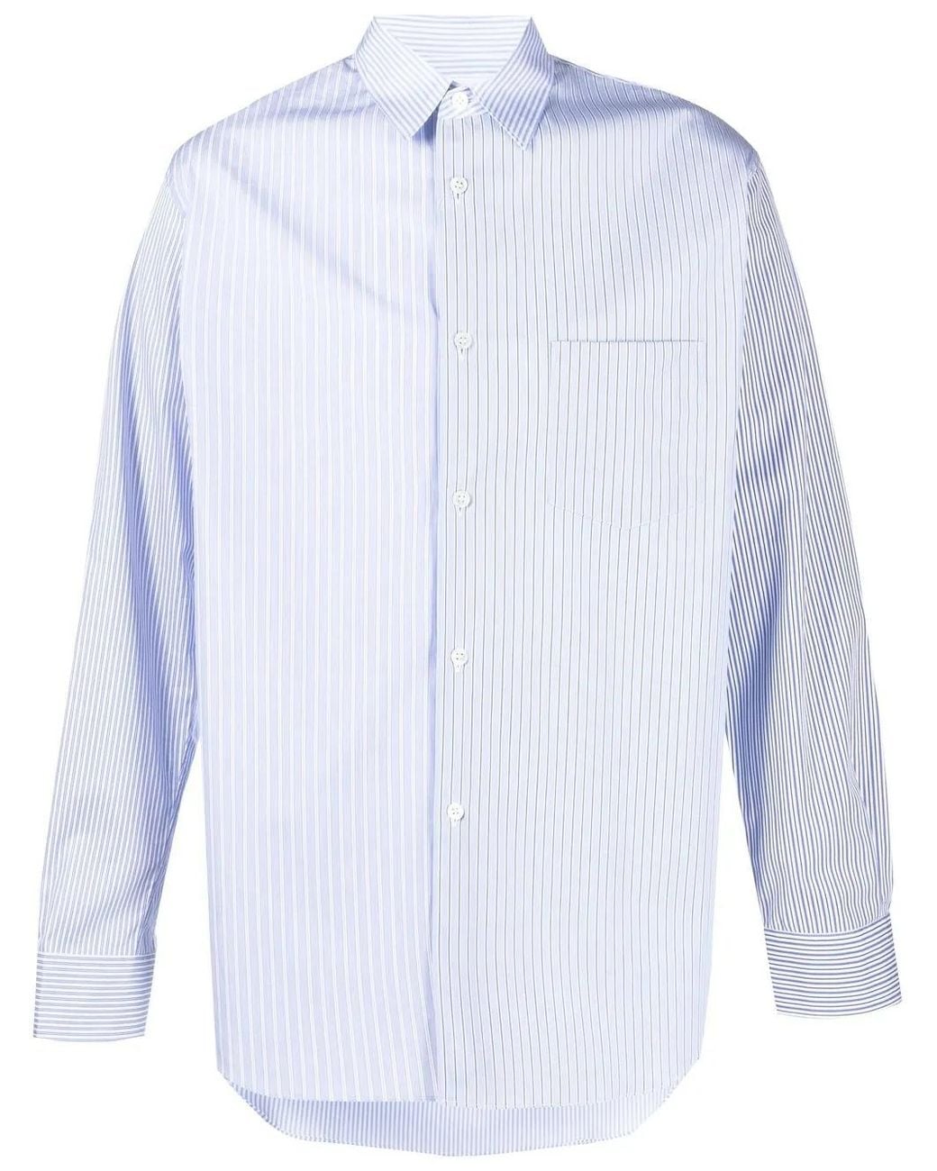 Comme des Garçons White Forever Multi-Stripe Shirt for men
