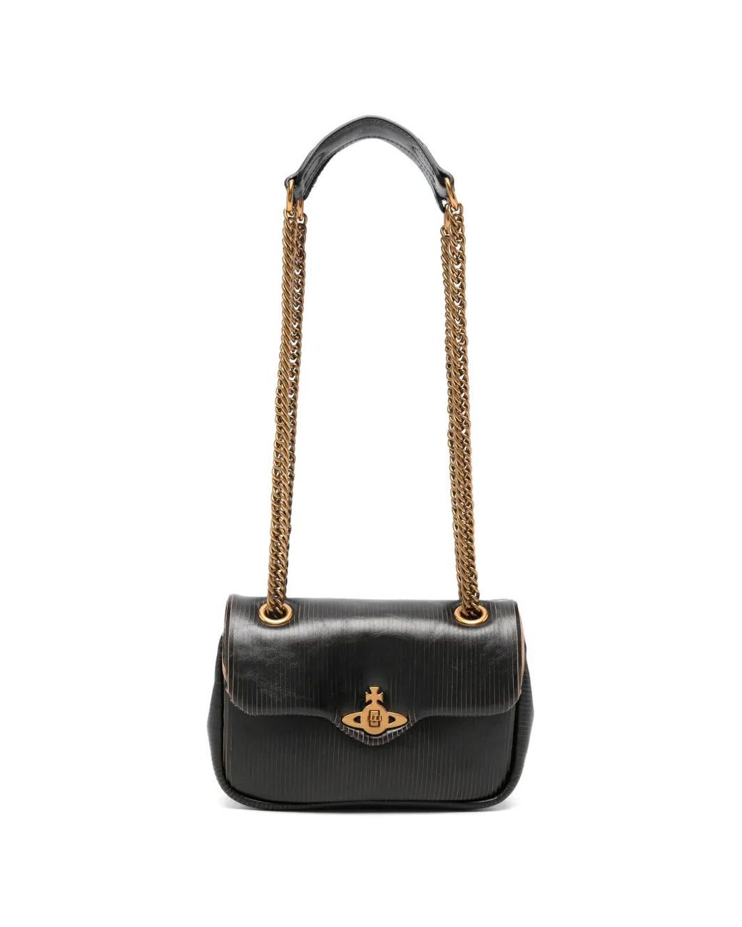 Vivienne Westwood White Orb-Plaque Shoulder Bag