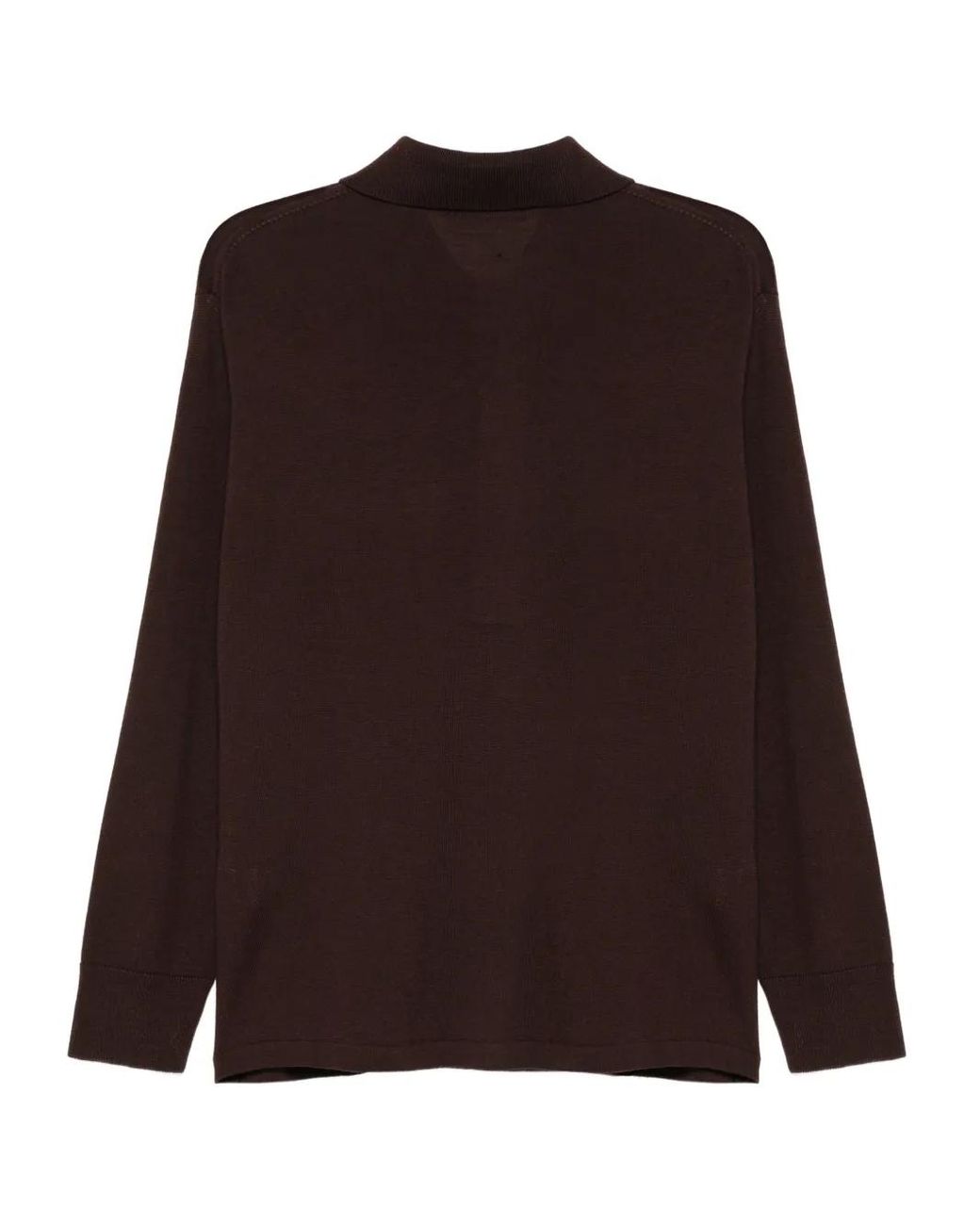 Universal Works Black Polo-Neck Patch-Pocket Sweater for men