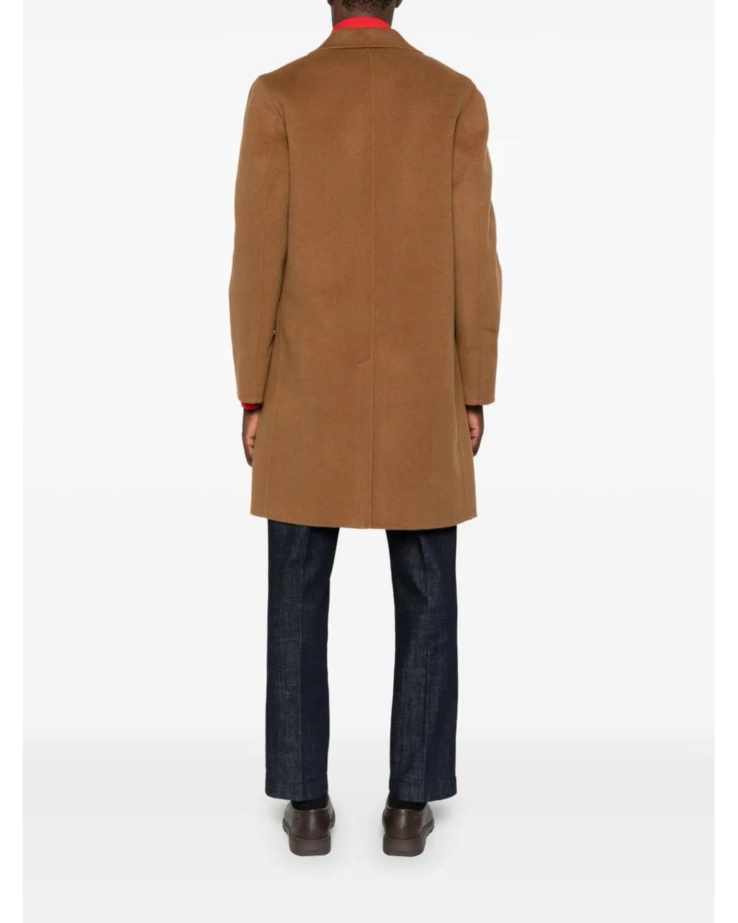 Aspesi Brown Flap-Pocket Coat for men
