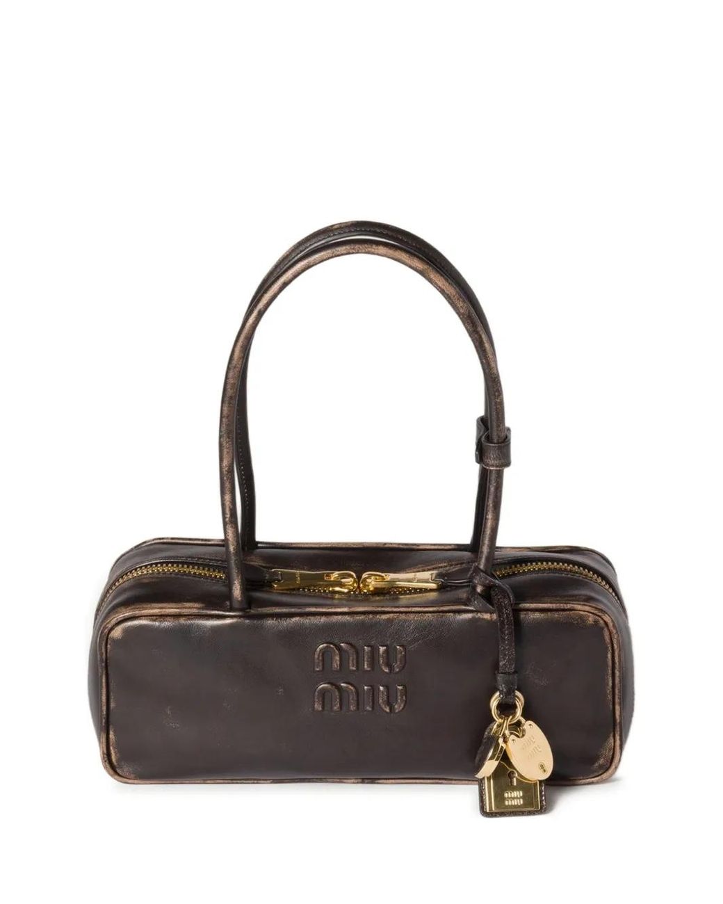 Miu Miu Black Beau Nappa Leather Bag