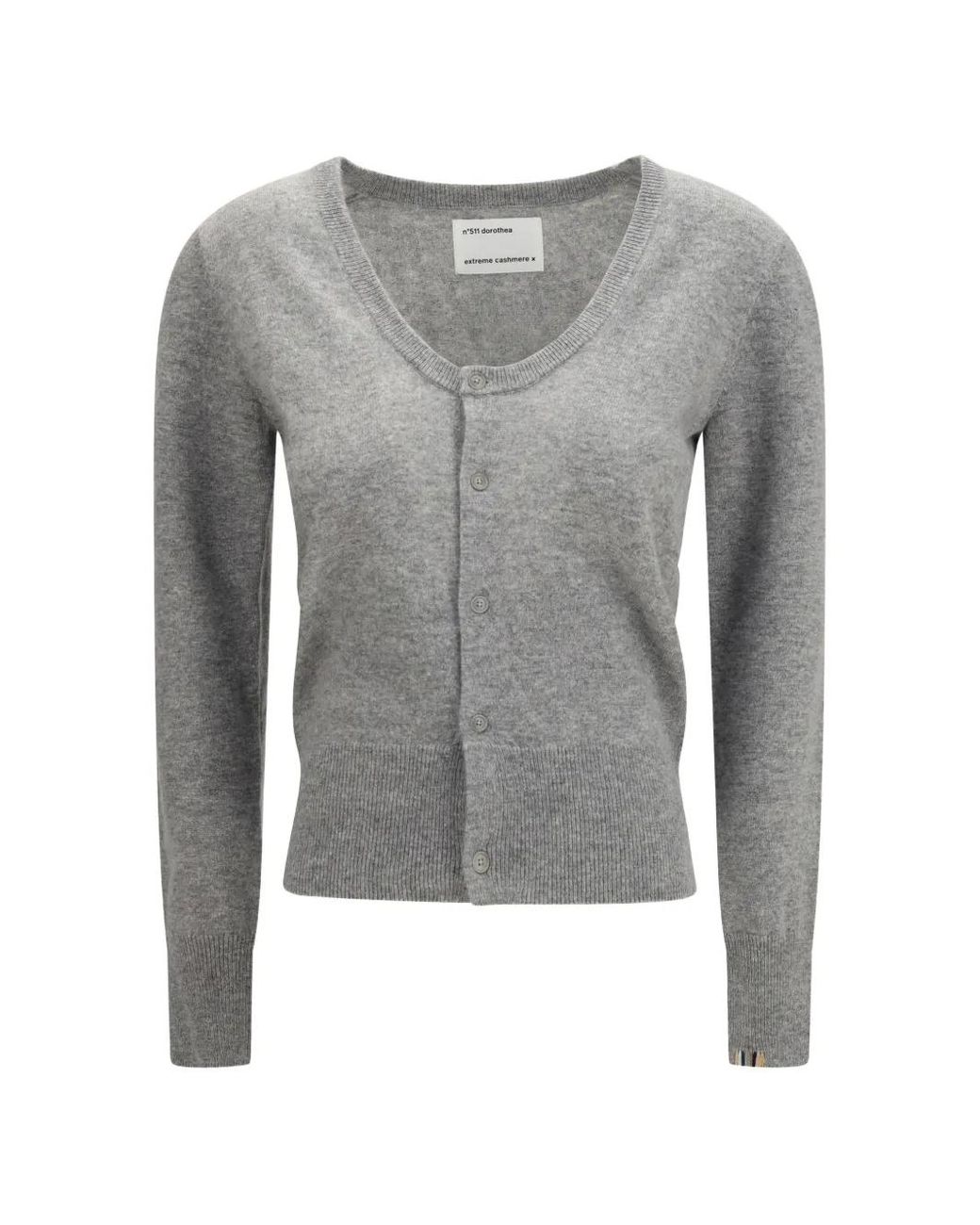 Extreme Cashmere Gray N°511 Dorothea Cardigan